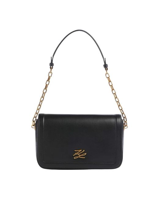 Karl Lagerfeld Black Shoulder Bags