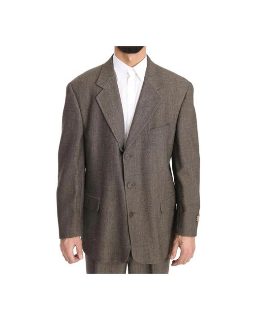 Dolce & Gabbana Brown Single Breasted Suits for men