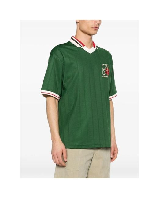 Drole de Monsieur Green Polo Shirts for men