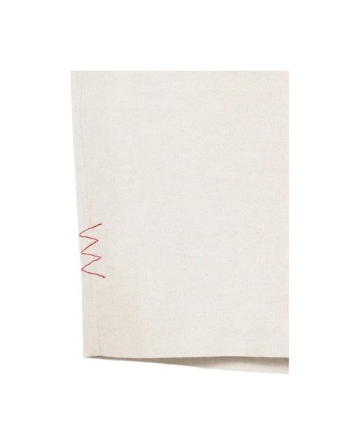 Amaranto White Casual Shorts for men