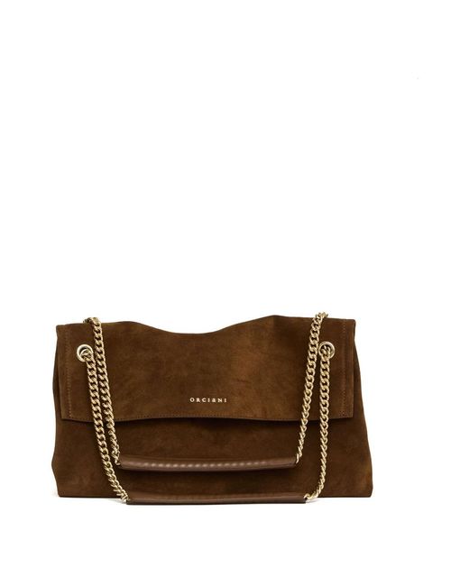 Orciani Brown Shoulder Bags