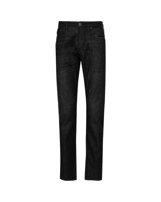 Emporio Armani Slim-fit jeans in Black für Herren