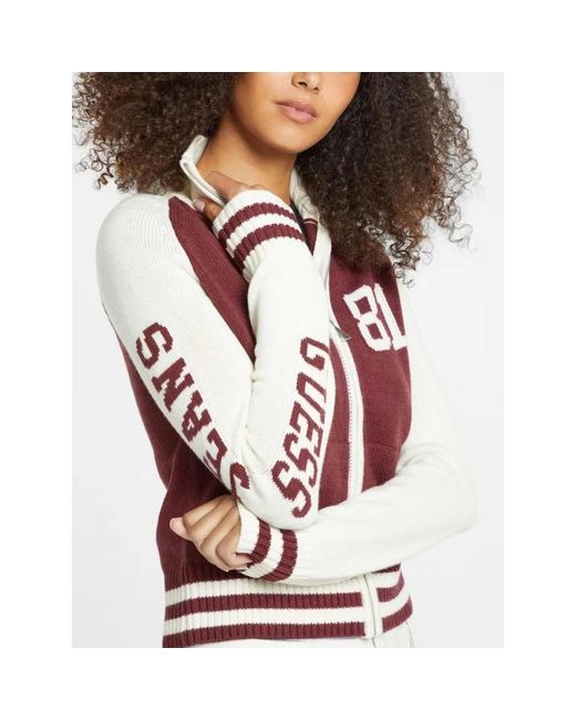 Guess Truien & Vesten ,Veelkleurig ,Cardigans in het Red