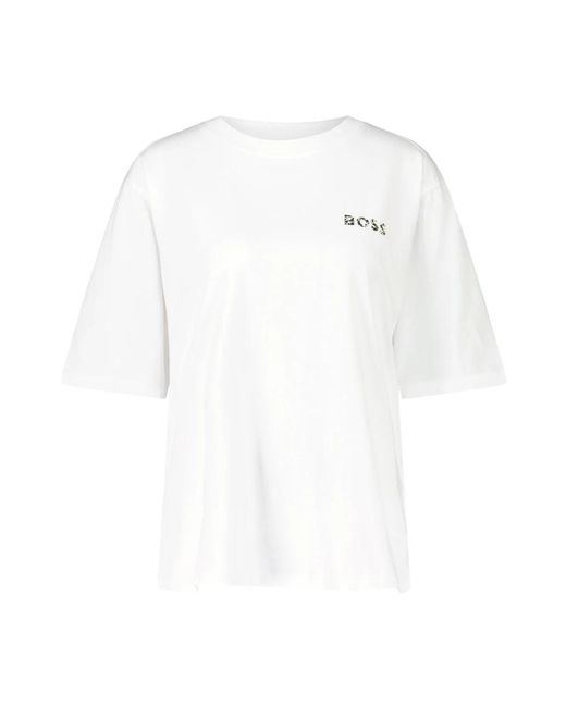 T-shirts Boss de color White
