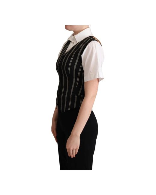 Dolce & Gabbana Black Waistcoats