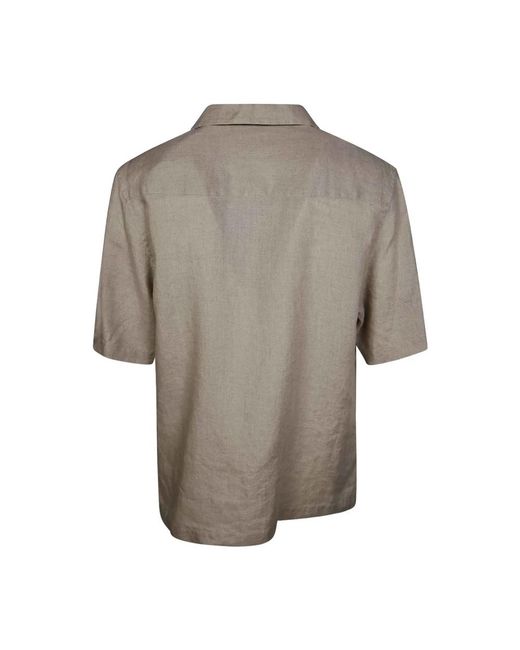 Paolo Pecora Brown Short Sleeve Shirts for men