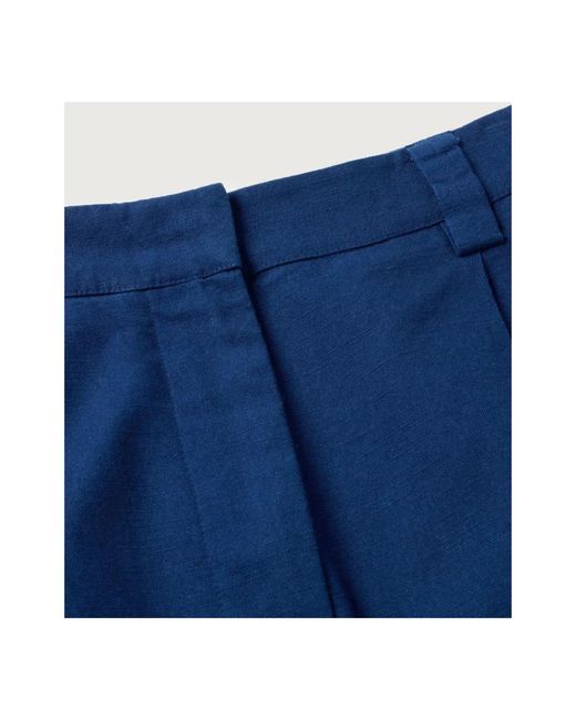 Thinking Mu Blue Blaue nacht lia bio-baumwoll-shorts