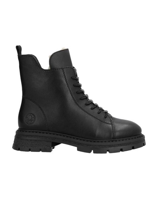 Lace-Up Boots Rieker de color Black