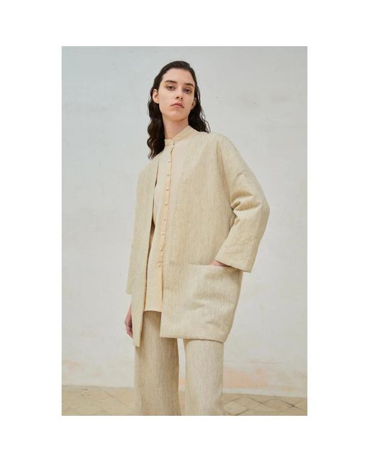 Cortana Natural Straight Trousers