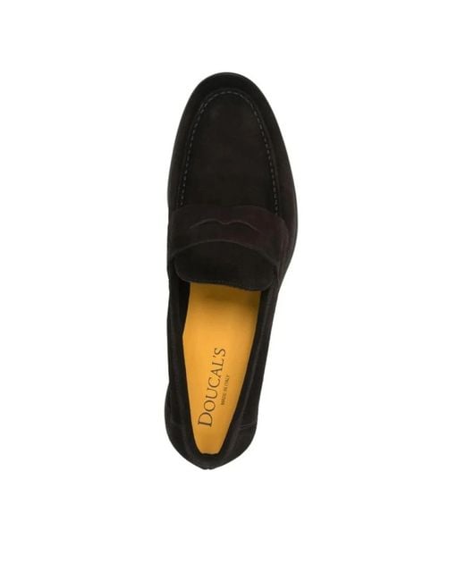 Doucal's Black Loafers for men