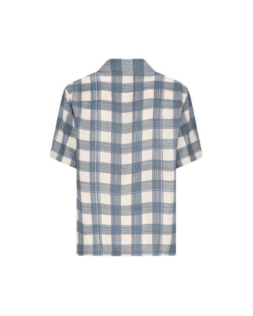 Jil Sander Blue Short Sleeve Shirts for men