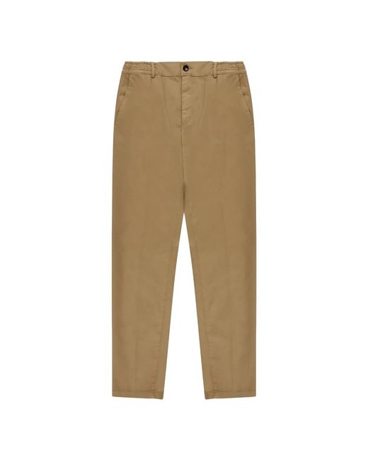 Slim-Fit Trousers Cruna de hombre de color Natural