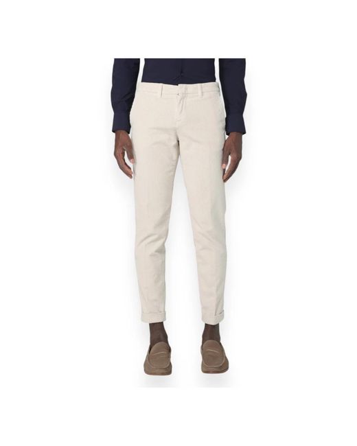 Fay Natural Slim-Fit Trousers for men