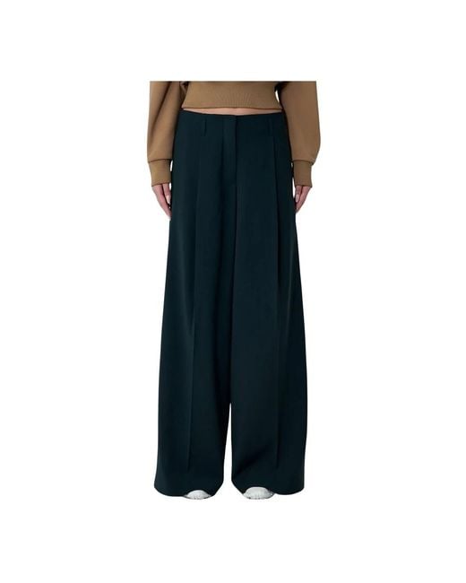 Lacoste Black Wide Trousers