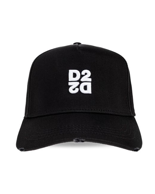 DSquared² Accessoires ,Zwart ,Katoen Baseball Cap in het Black voor heren