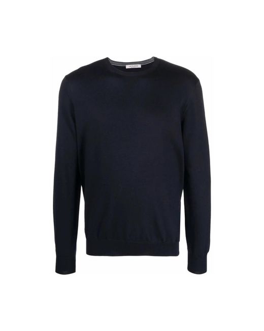 La Fileria Blue Round-Neck Knitwear for men