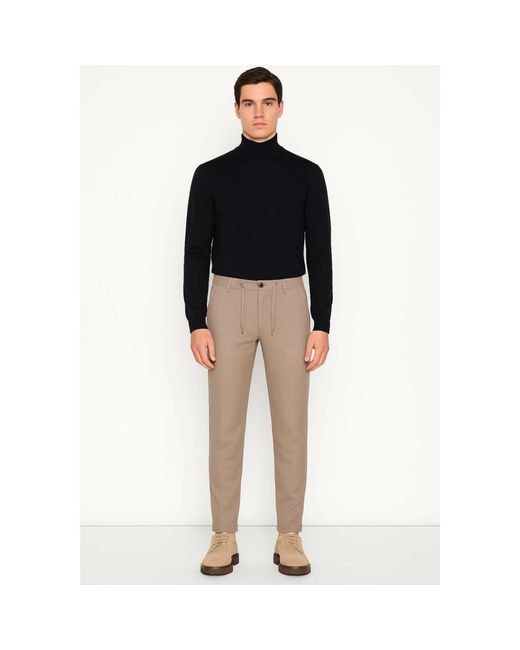 BRIGLIA Brown Chinos for men