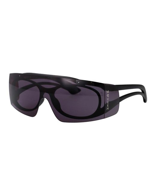 Alexander McQueen Blue Stylische sonnenbrille am0489s für den sommer