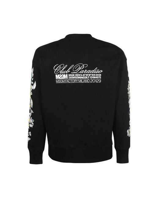 MSGM Black Sweatshirts for men