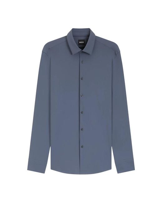 Boss Blue Formal Shirts for men