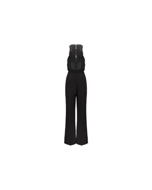Elisabetta Franchi Black Jumpsuits