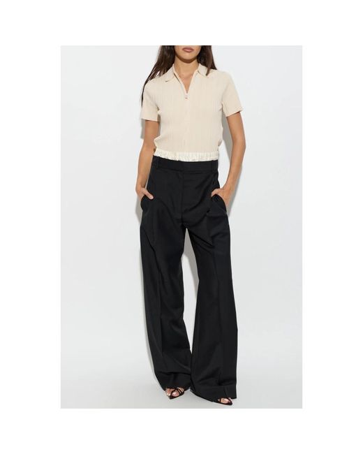 Rohe Black Wide Trousers