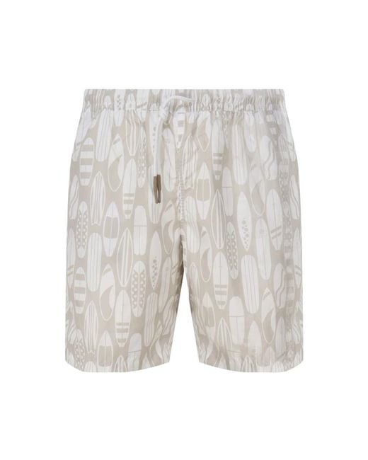 Eleventy Gray Casual Shorts for men