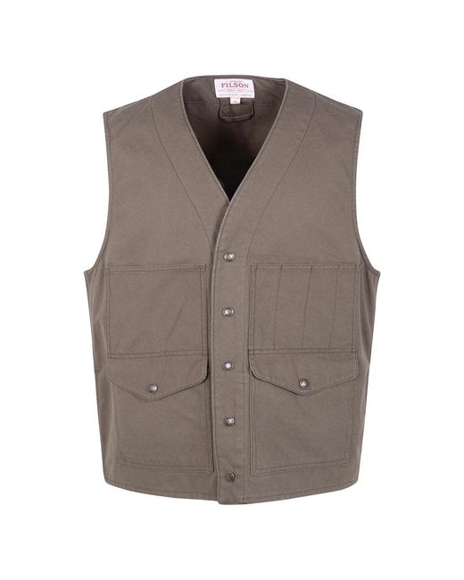 Vests Filson pour homme en coloris Brown