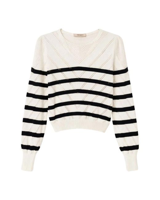 Twinset White Round-Neck Knitwear