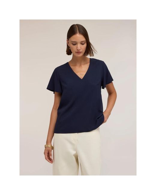Blouses mötivi de color Blue