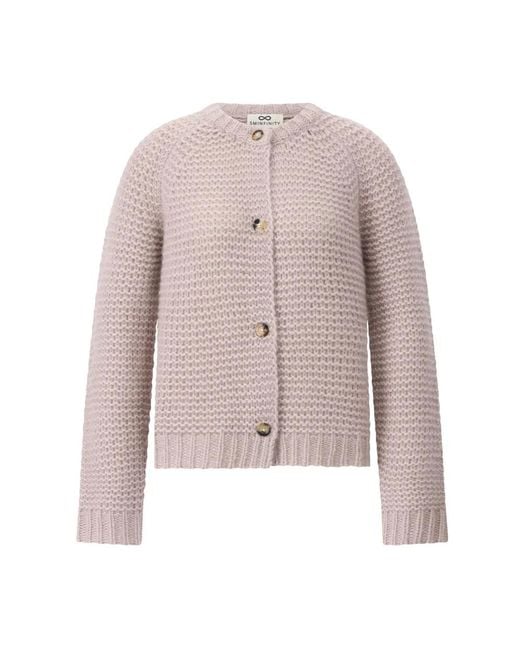 SMINFINITY Truien & Vesten ,Roze ,Kasjmier Cardigans in het Gray