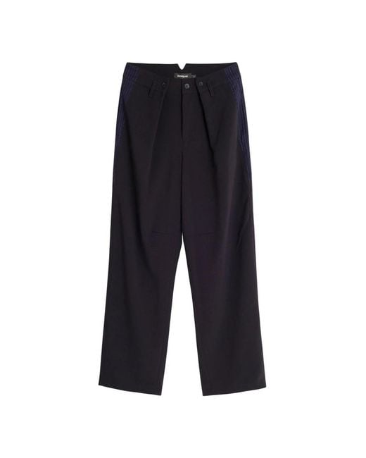 Desigual Blue Wide Trousers