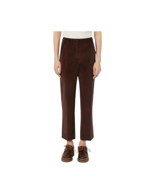 Weekend by Maxmara Cropped Trousers in het Brown