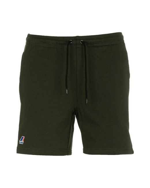 K-Way Green Casual Shorts for men