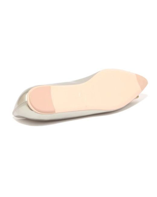 Tod's Natural Ballerina Shoes