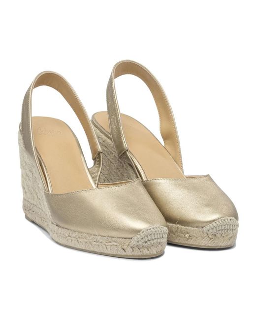 Castaner Metallic Wedges