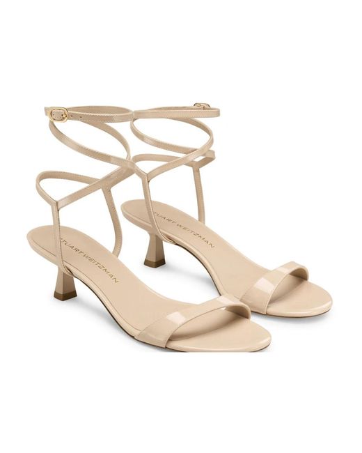 Stuart Weitzman Metallic High Heel Sandals