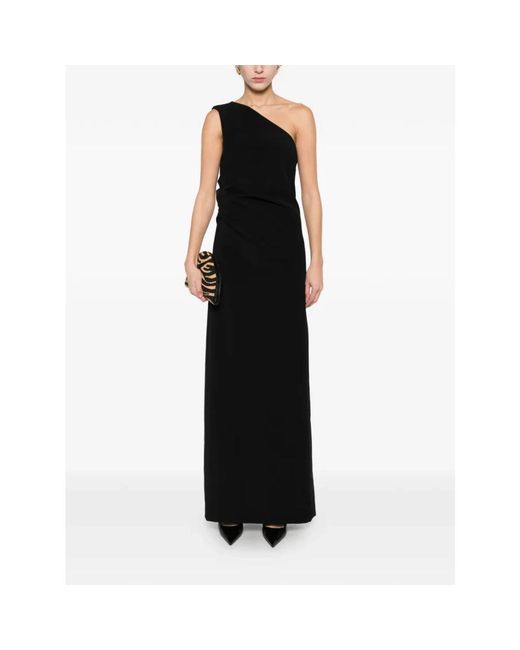 Maxi Dresses P.A.R.O.S.H. de color Black