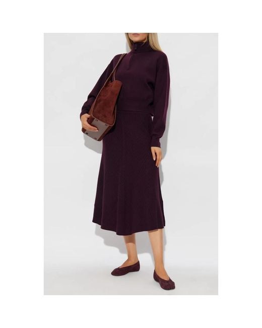 Victoria Beckham Purple Turtlenecks