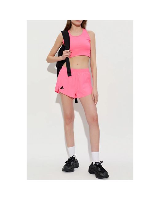 Running Shorts Adidas de color Pink