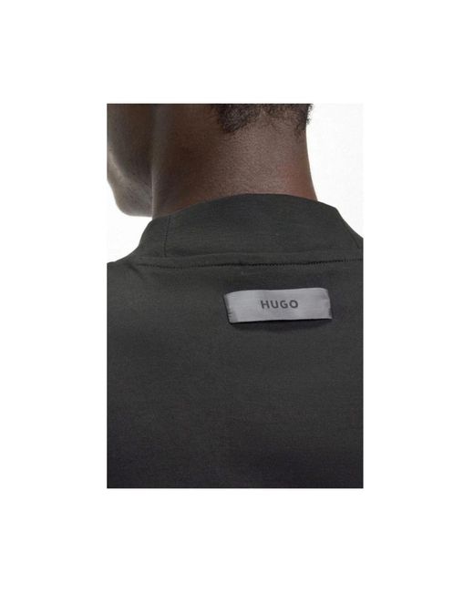 HUGO Black Long Sleeve T-Shirts for men