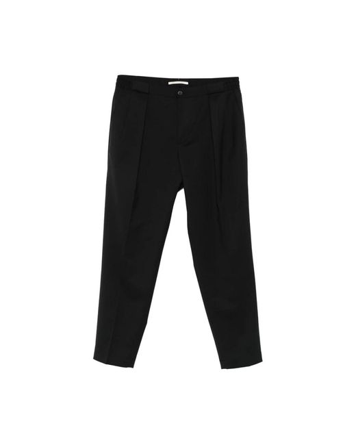 BRIGLIA Black Slim-Fit Trousers for men