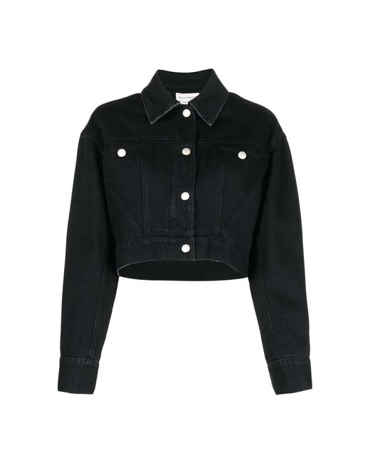 Alexander McQueen Black Denim Jackets
