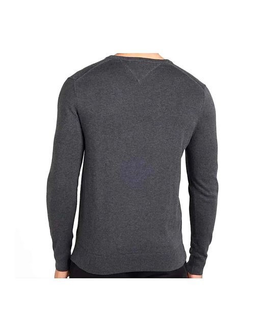 Tommy Hilfiger Gray V-Neck Knitwear for men