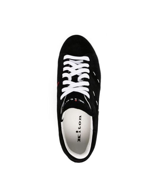 Kiton Black Sneakers for men