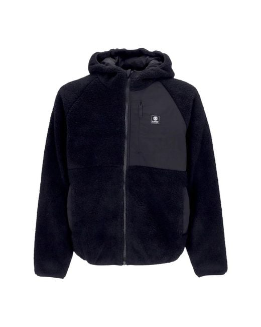 Element Fitness ,Zwart ,Wol Zip Hoodie in het Blue voor heren