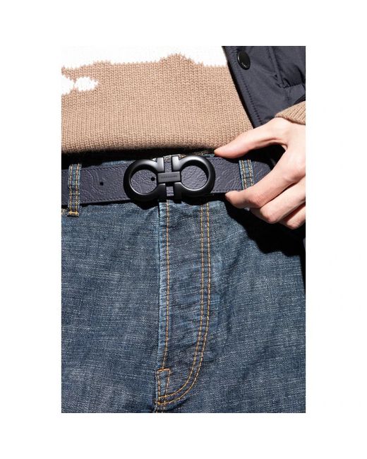 Ferragamo Black Belts for men