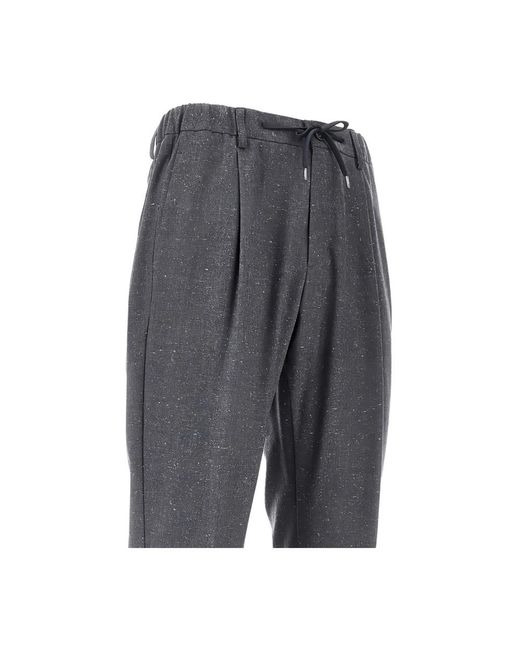 Herno Gray Slim-Fit Trousers for men