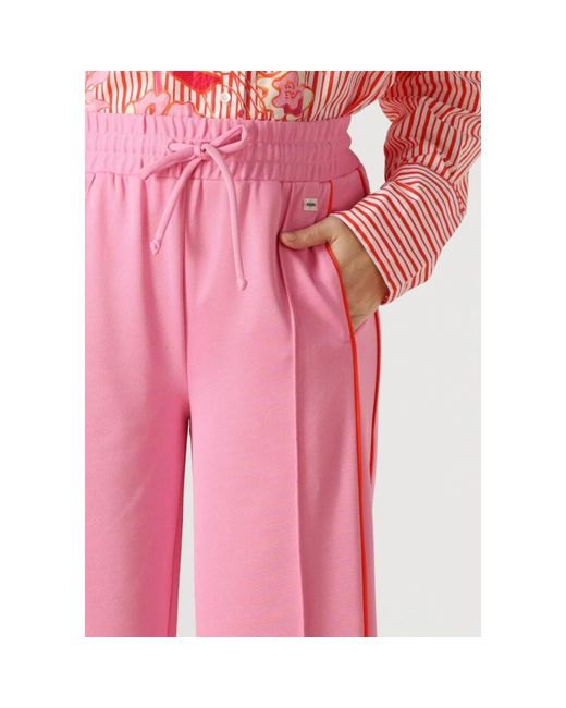 Pom Trackpants Colourblock Cheering in het Pink