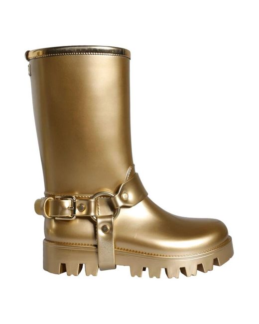 Dolce & Gabbana Natural Rain Boots